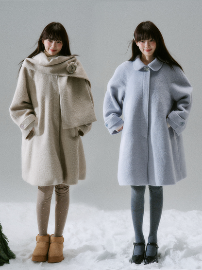 Flower Accent Coat NA8861