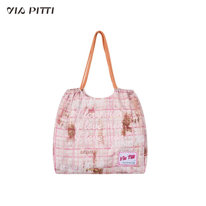 Plaid Drawstring Bag NA4888