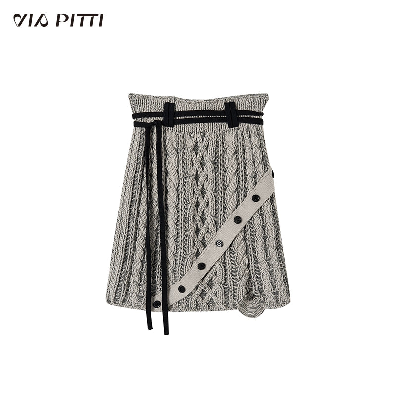 Long Knitted Cardigan & Skirt Setup NA4970