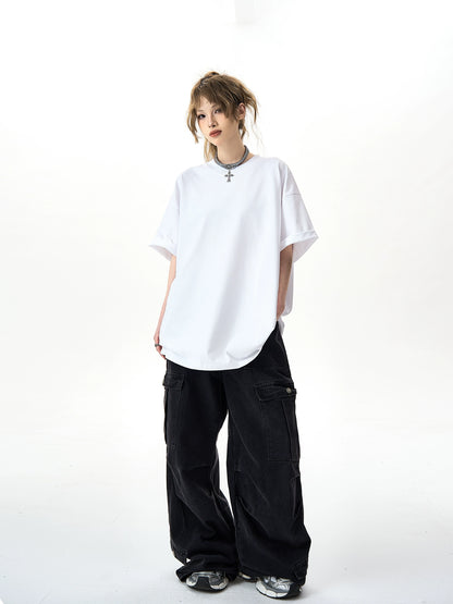 Oversize Basic Short Sleeve T-shirt NA2956