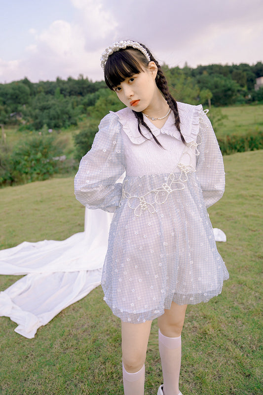 Floral Bubble Jacquard Dress NA8346