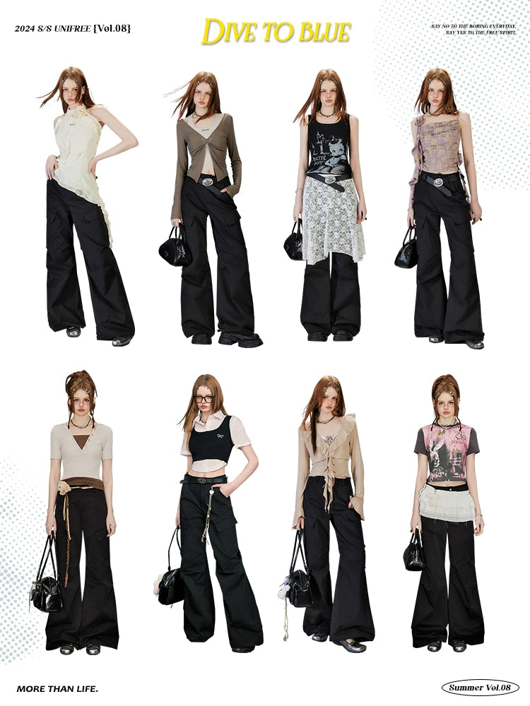 Wide-Leg Flare Pants NA3359