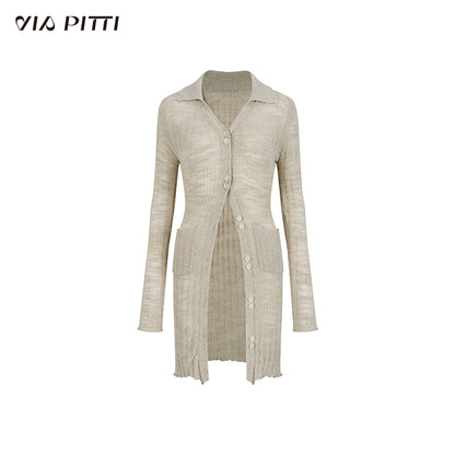 Mid Length Thin Sunshade Knit Cardigan NA4675