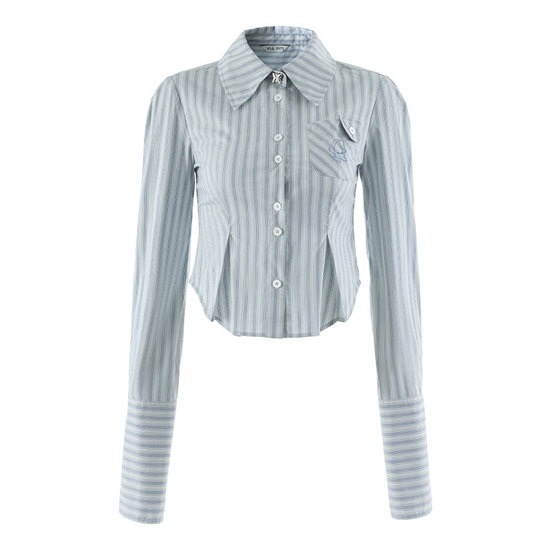 Striped Slim Fit Long Sleeve Shirt NA4984