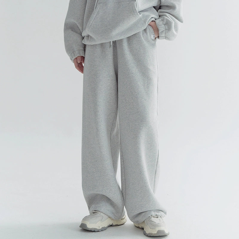 Casual Sporty Hoodie &amp; Wide-leg Sweatpants Setup NA2714