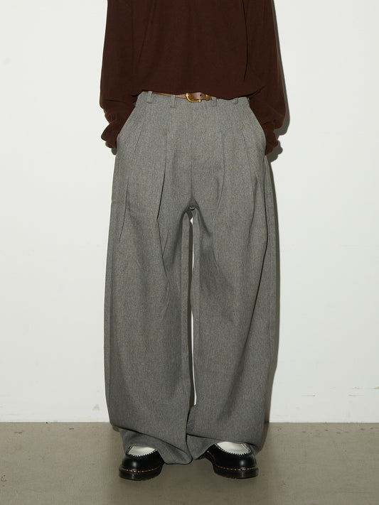 Pleats High Waist Wide Leg Trousers NA9102