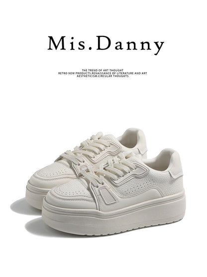 Height-Boosting Platform Lace-Up Sneakers NA8709