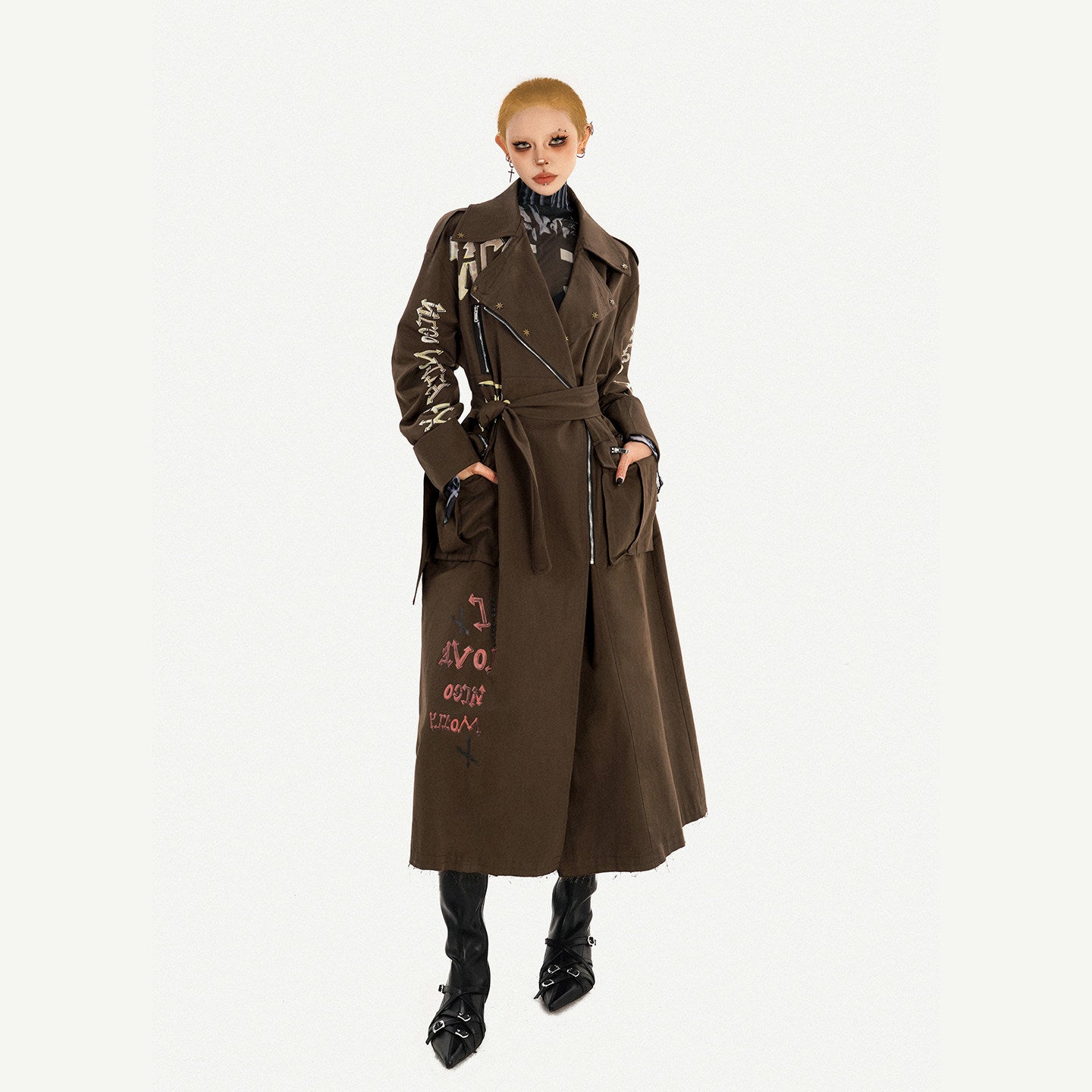 Tailored Lapel Oversize Long Coat NA8587