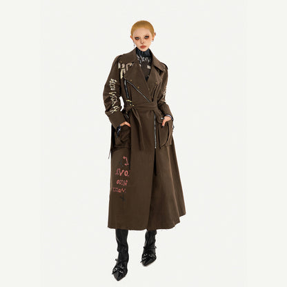 Tailored Lapel Oversize Long Coat NA8587