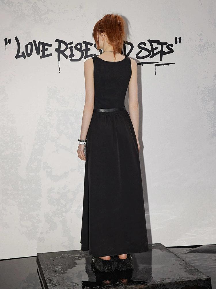 Black Tank Top Long Dress NA3470