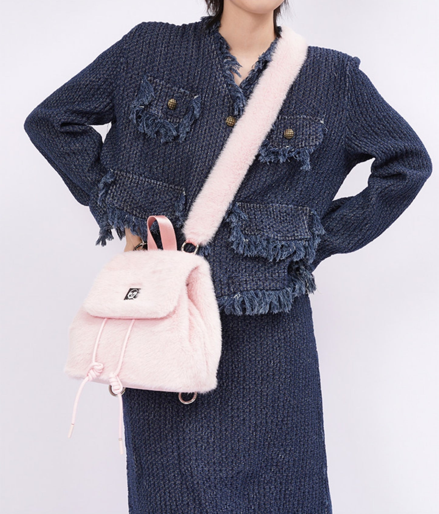 Fluffy Y2K One Shoulder Backpack NA8430