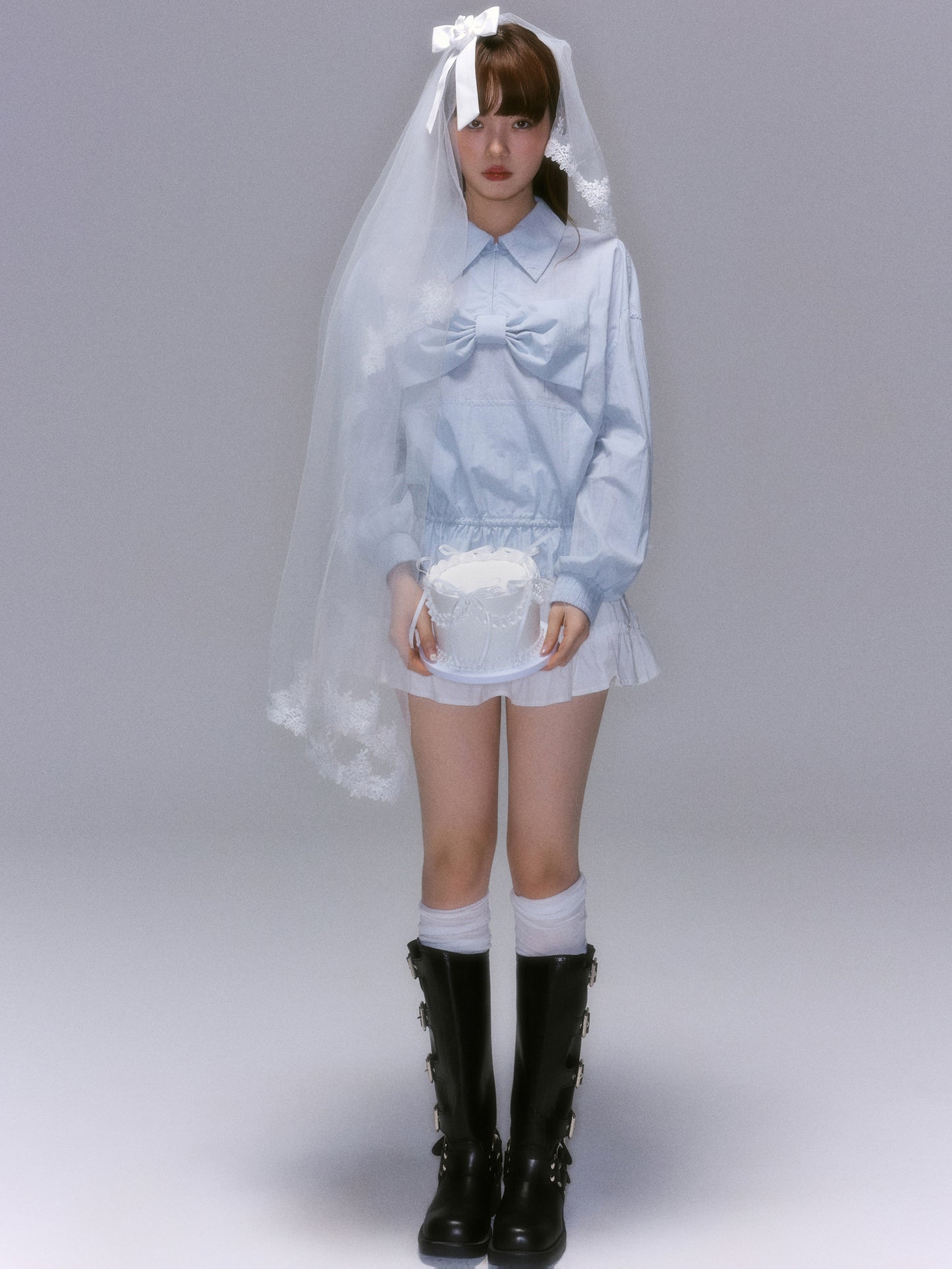 Bow Detail Long Sleeve Shirt NA8841