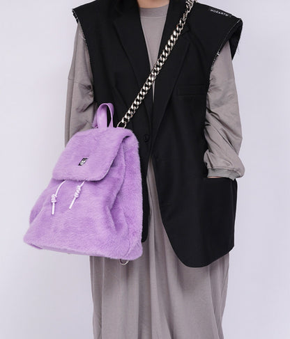 Fake Fur Mini Backpack NA8439