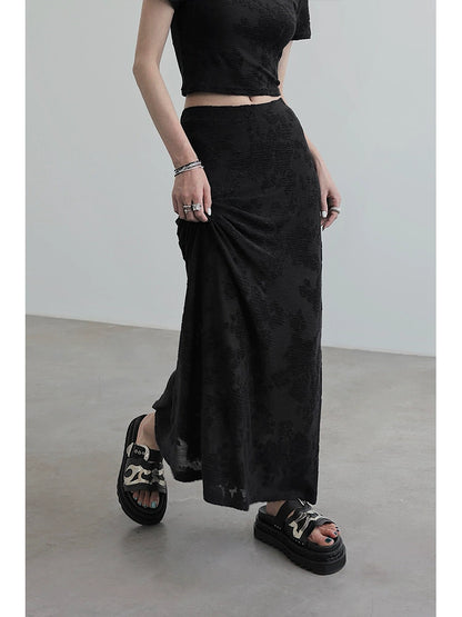 Knitted Fishtail Long Skirt NA4278