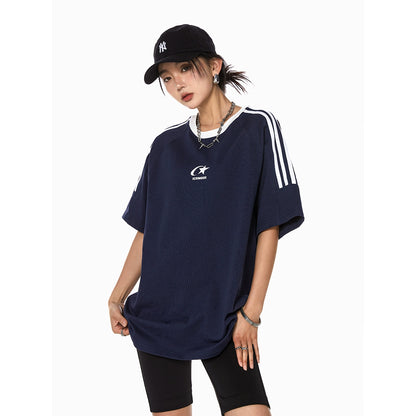 Round Neck Oversize Short Sleeve T-Shirt NA2306