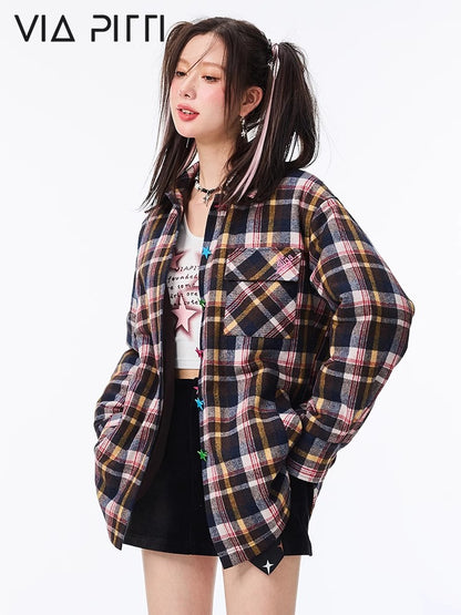 Plaid Oversize Shirt NA4716