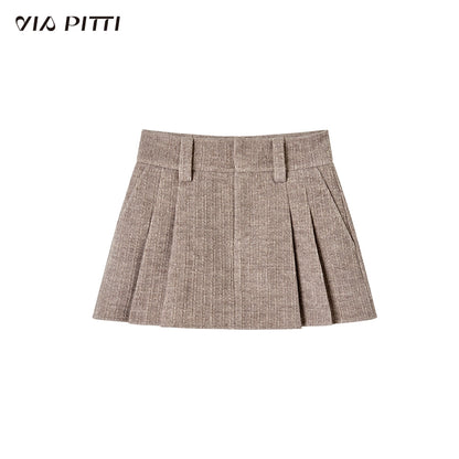 Tailored Jacket & Pleated Short Skirt Setup NA5086