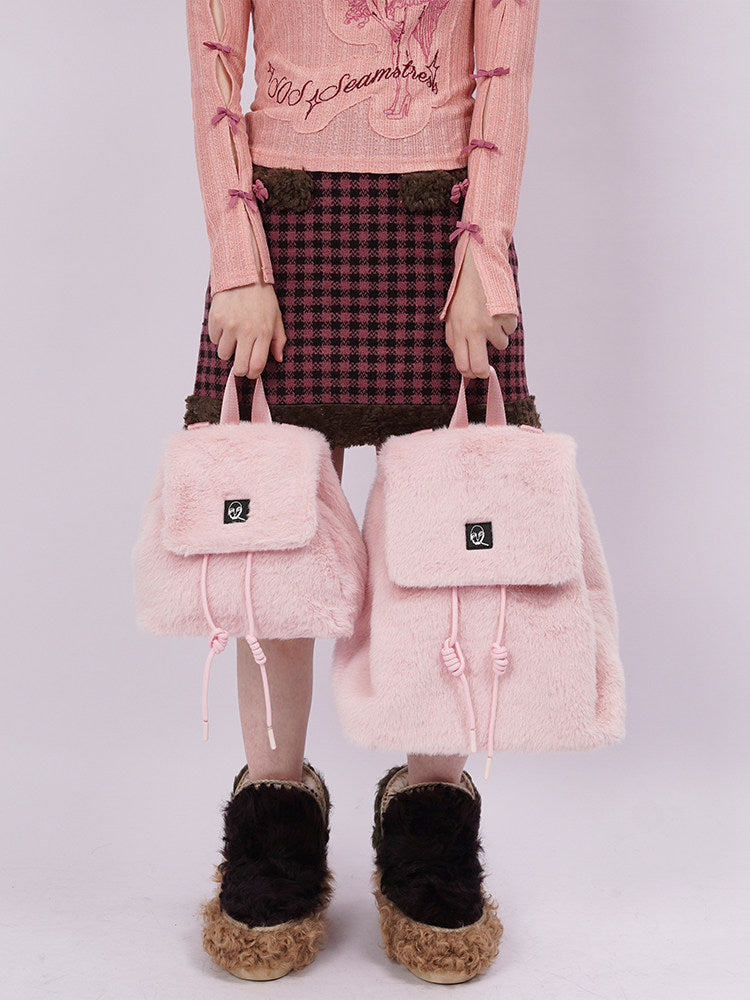 Fluffy Y2K One Shoulder Backpack NA8430