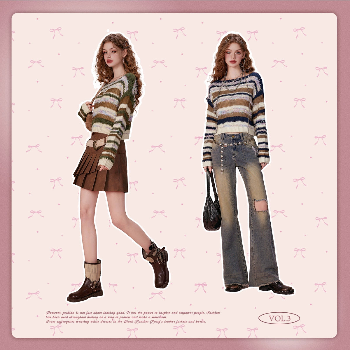 Stripe Knit Sweater NA6930