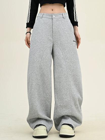 Wide-leg Curved Sweatpants NA6293