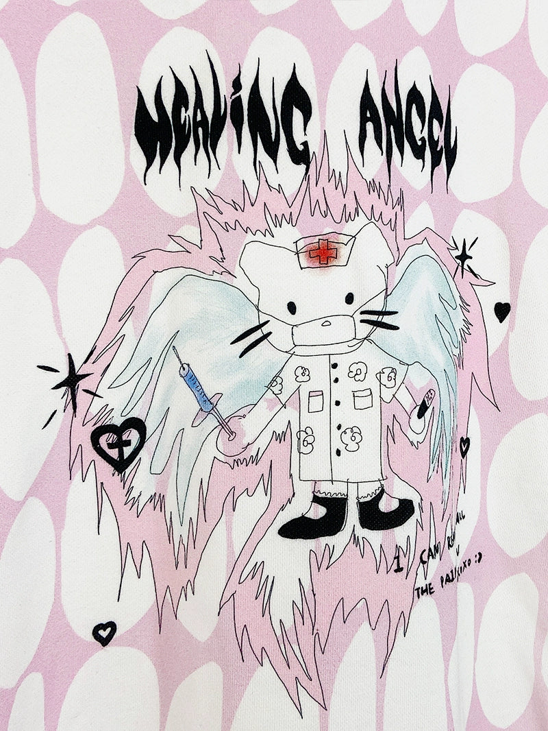 Angel Cat Design Hoodie NA6591