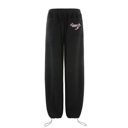 Sporty Straight Wide Leg Sweatpants NA4847