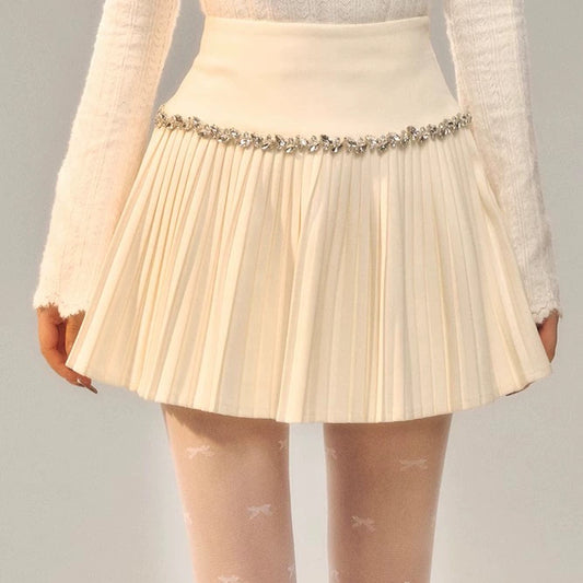 Pleated Short Skirt NA7398