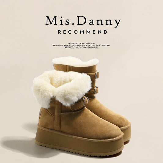 5cm Thick-Sole Fleece Lining Winter Boots NA8698