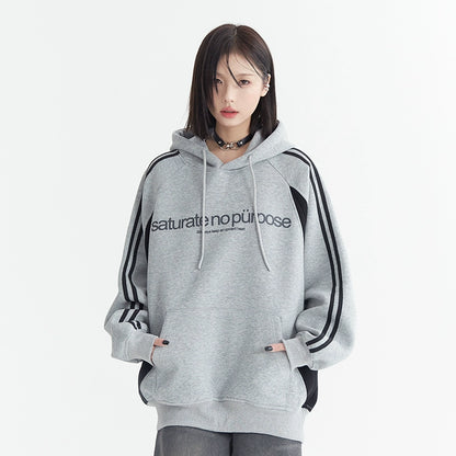 Contrast Color Oversize Hoodie NA2726