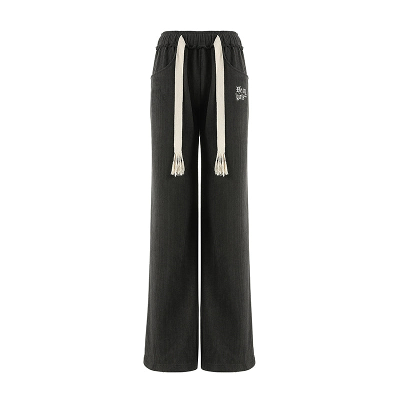 High Waist Sporty Straight Sweatpants NA5128