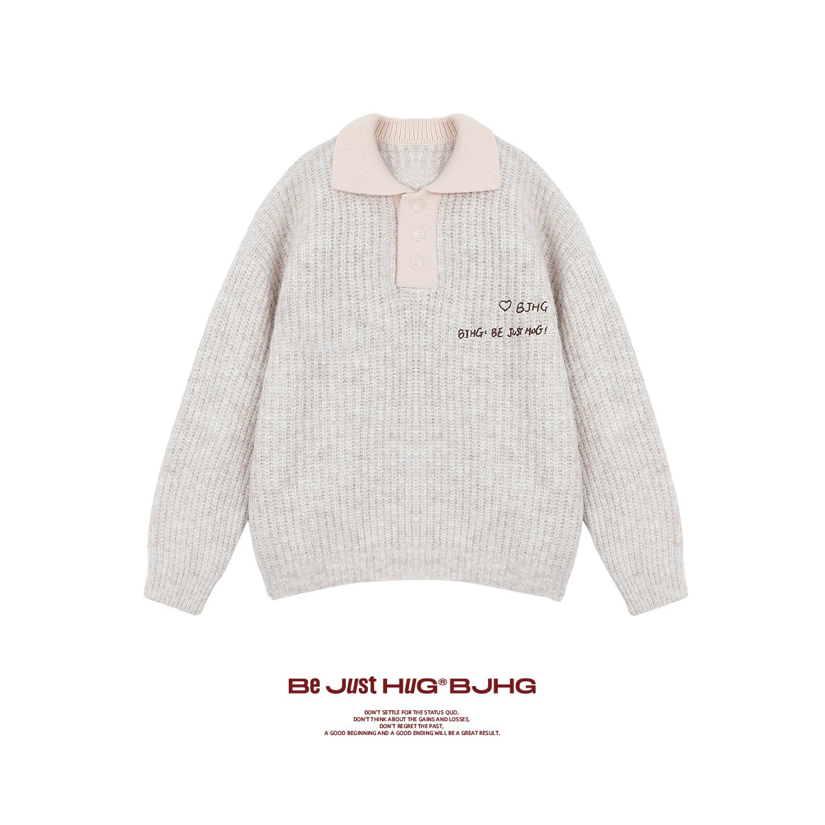 Pullover Polo Knit Sweater NA6096