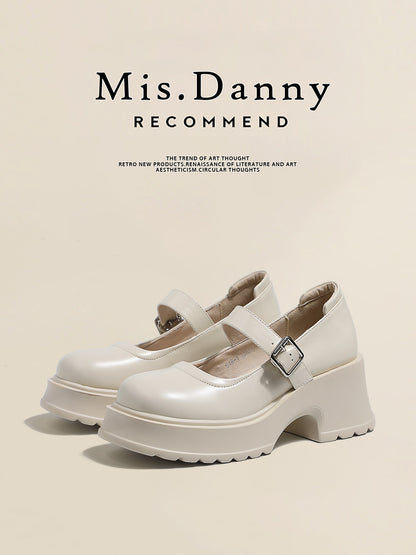 Low-Cut Platform PU Leather Shoes NA8684