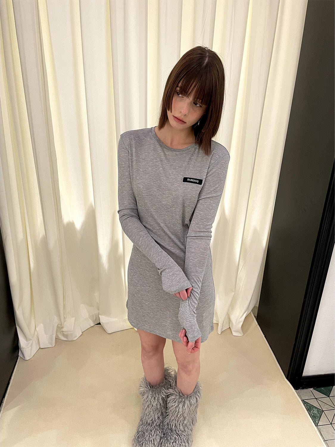 Round Neck Long T-shirt NA5969