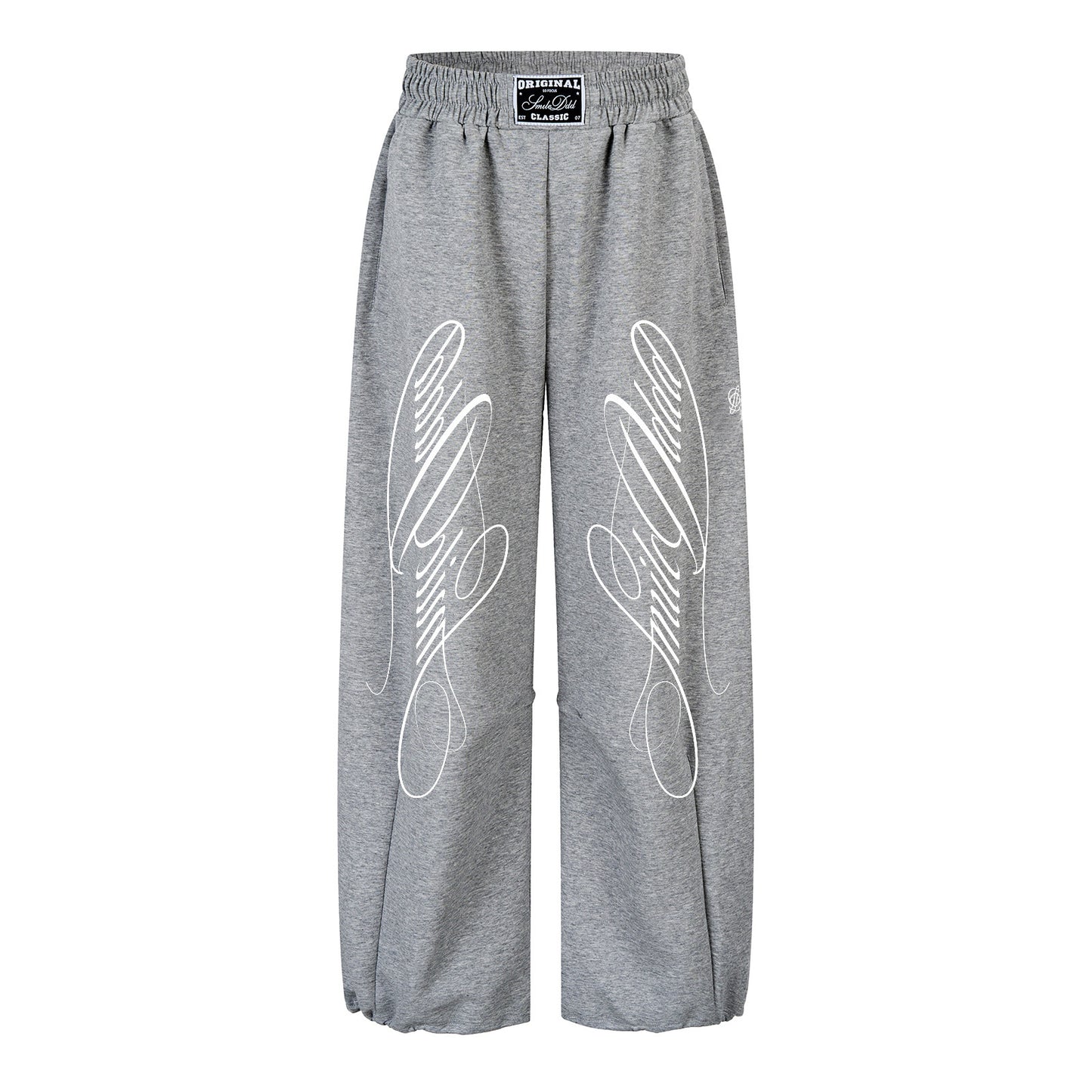 Letter Print Wide Leg Sweatpants NA8952