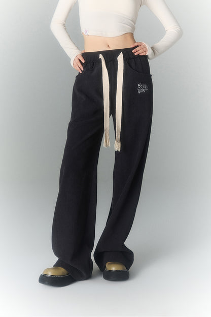 High Waist Sporty Straight Sweatpants NA5128