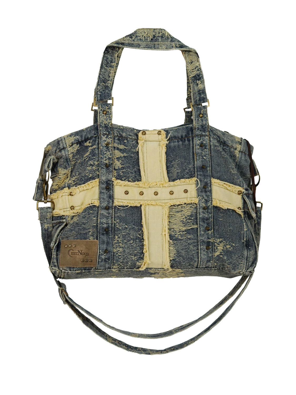 Denim-like Big Shoulder Bag NA6033