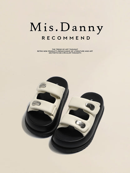 Thick-Sole Beach Platform Sandals NA8680