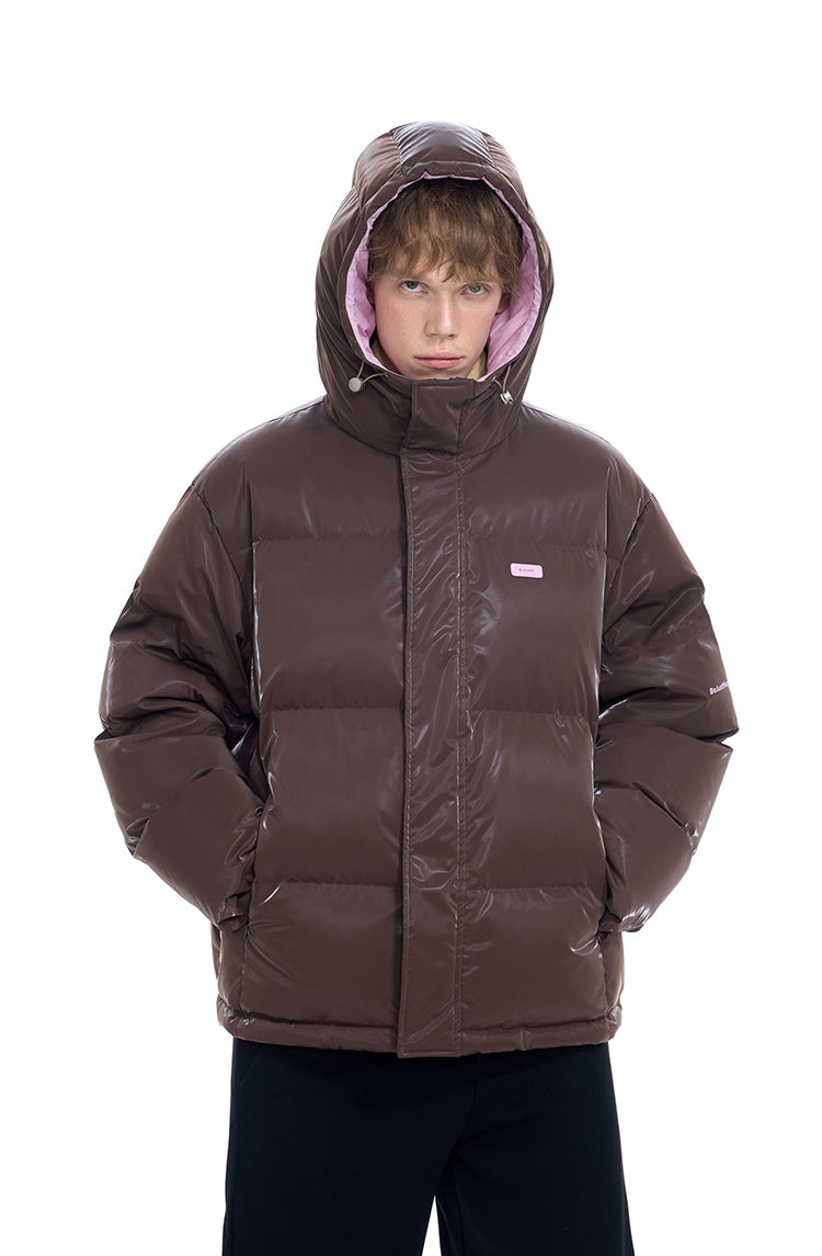 Oversize Hooded White Duck Down Jacket NA6104