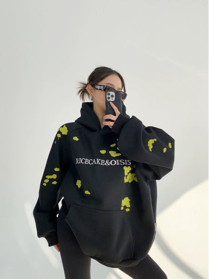 Thick Embroidery Oversized Hoodie NA2815