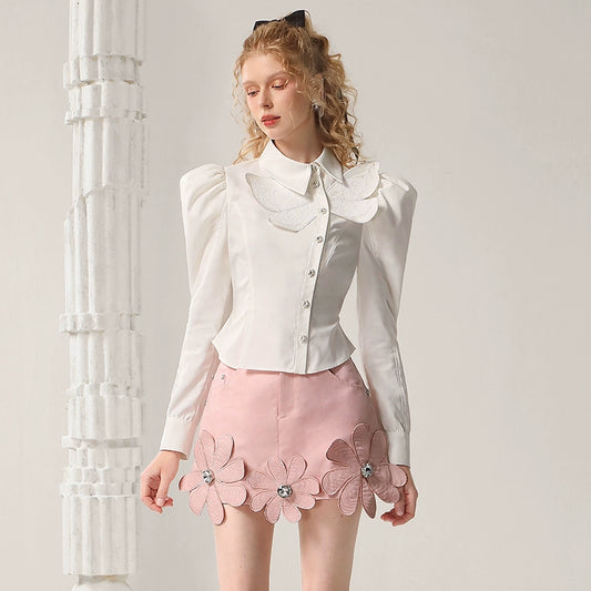 Three-dimensional Flower Short Skirt NA5480