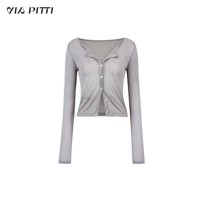 Thin Transparent Sunshade Knit Cardigan NA4766