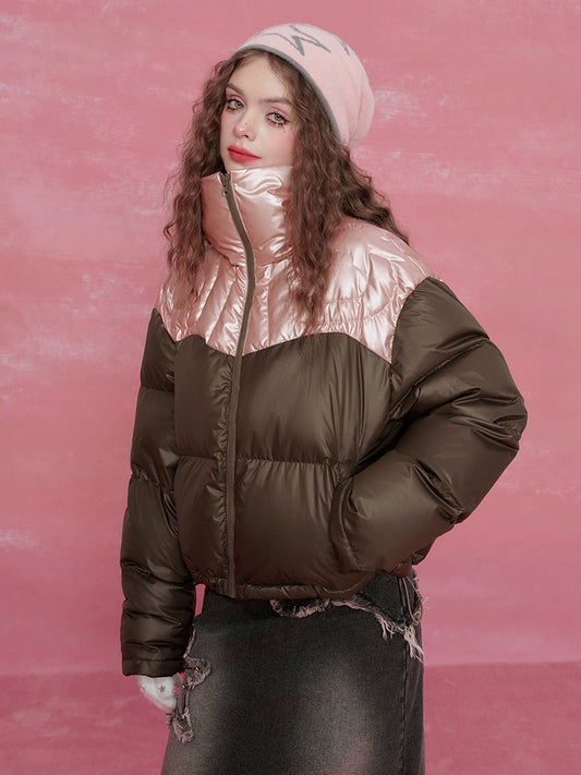 Lightweight Short Thick White Duck Down Jacket NA6800