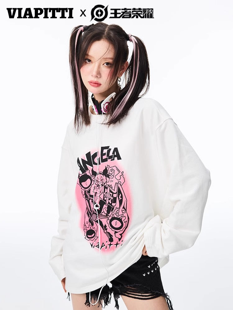 Washed Print Sweatshirt NA5123