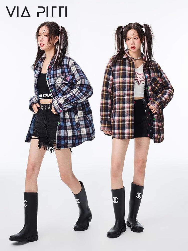 Plaid Oversize Shirt NA4716