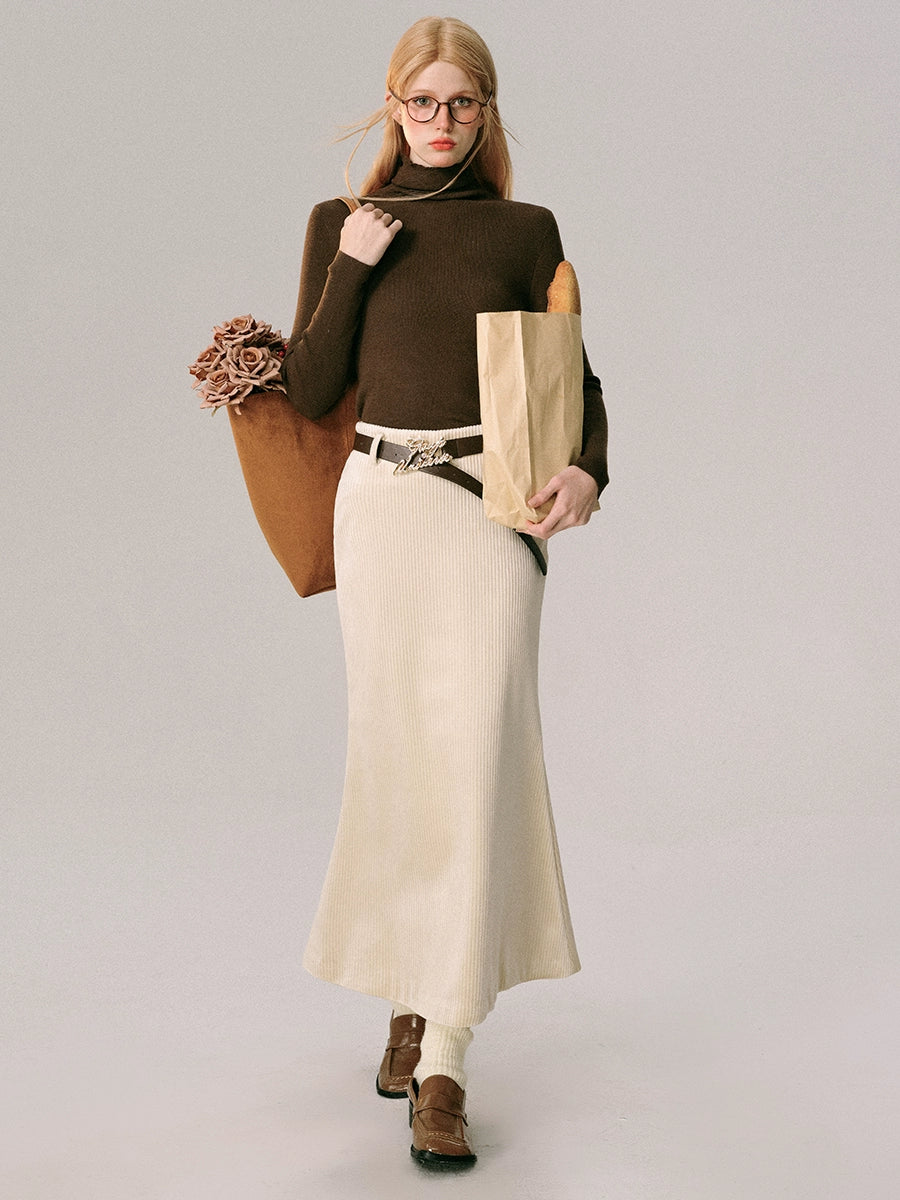 Velvet Collar Jacket & Long Skirt & Pleats Short Skirt Setup NA5911