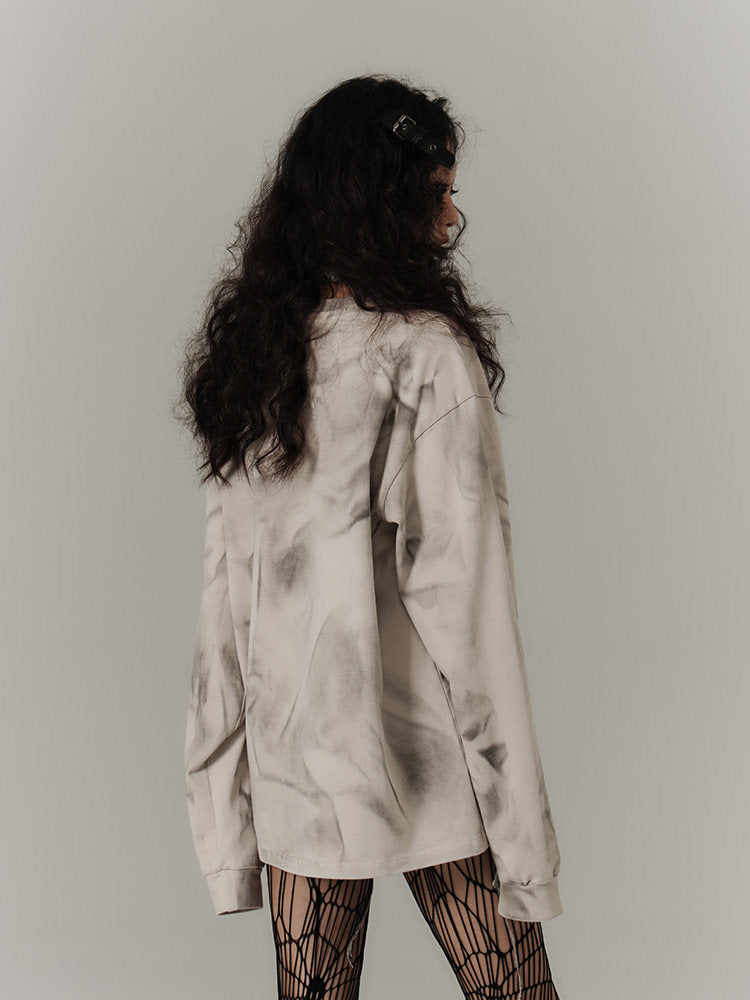 Vintage Dirty Wash Graphic Sweatshirt NA8906