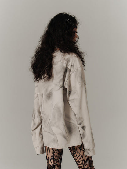 Vintage Dirty Wash Graphic Sweatshirt NA8906