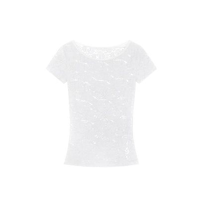 Lace Short Sleeve Shirt NA3666