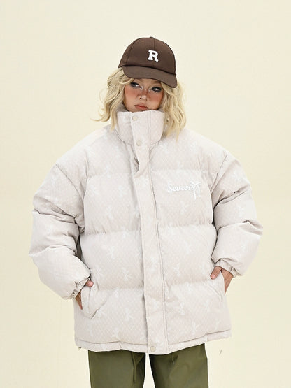 Stand Neck Oversize Puffer Jacket NA6314