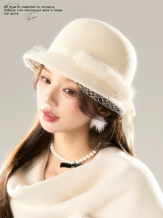 Lace Wool Hat NA7473